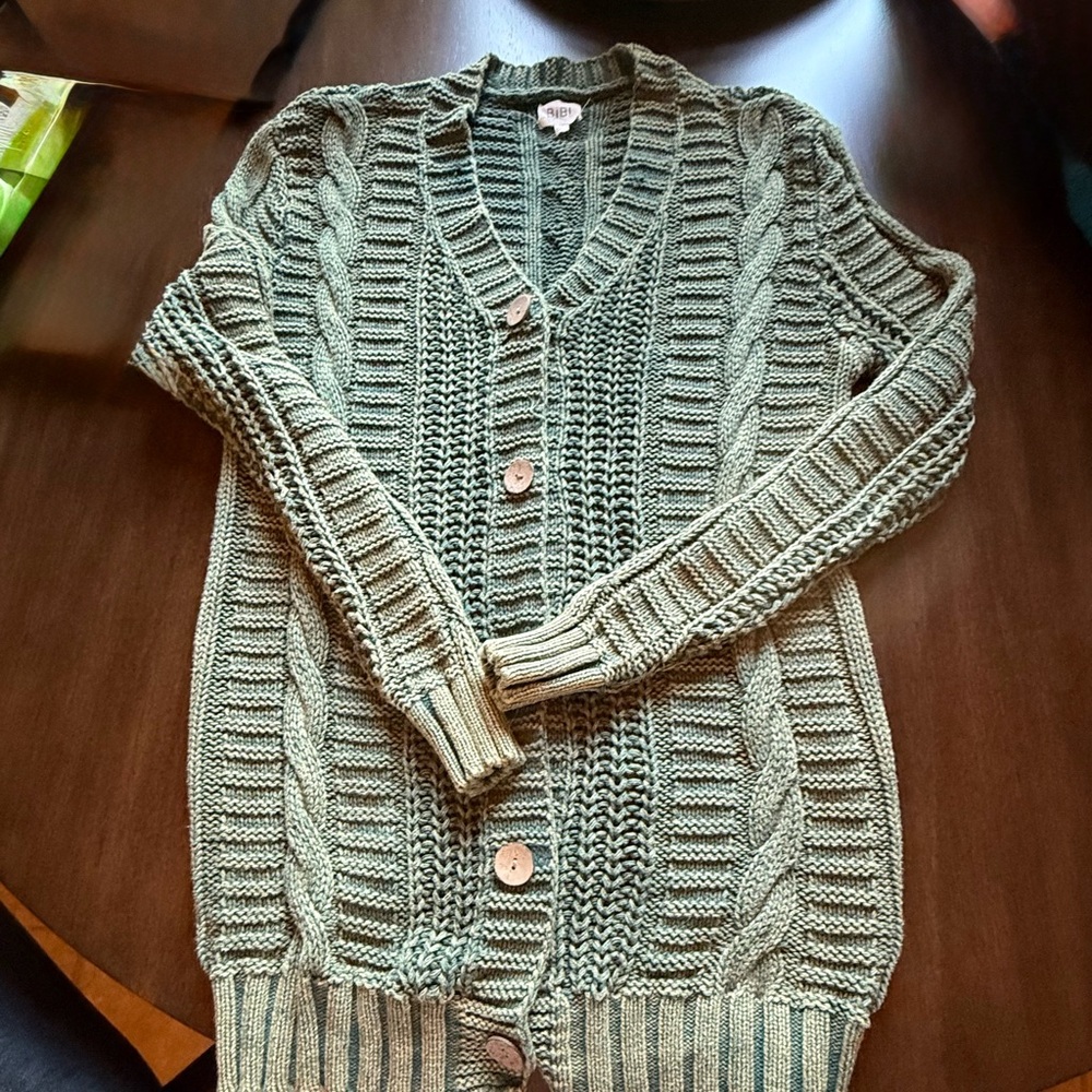 BiBi Teal Knit Cardigan
